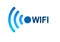 Wireless wifi network blue icon