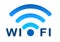 Wireless wifi network blue icon