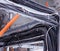 Wiring harnesses for black electrical wiring, close-up, electrical cables, industry