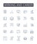 Wirking and career line icons collection. Job and profession, Occupation and employment, Trade and craft, Vocation and