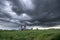 Wisconsin Dairy Farm, Rain, Clouds, Storm