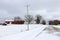 Wisconsin rural winter background