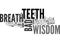 Wisdom Teeth Bad Breath Word Cloud