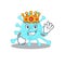 A Wise King of cegacovirus mascot design style
