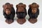 Wise monkeys that see no evil, speak no evil and hear no evil