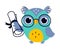 Wise Owl in Glasses, Cute Bird Cartoon Character Holding Diploma Scroll Vector Illustration