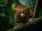 The Wise Stare of the Tarsier in the Philippines Jungle