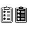 Wish List icon vector set. achievement illustration sign collection. check list symbol.