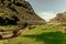 Wishing Bridge of Gap of Dunloe, a narrow mountain pass forged between the MacGillycuddy Reeks and Purple Mountain by glacial flow