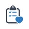 Wishlist icon. Simple vector graphics