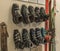 Wisla (Poland) - a collection of old ski boots
