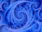 Wispy Blue Spirals Pattern