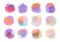 Wisted wavy gradient colored universal shapes set
