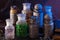 Witch apothecary jars magic potions halloween decoration