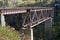 Witch bridge - old railway on island Sakhalin