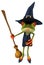 Witch frog - 3D Illustration