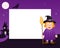 Witch Halloween Horizontal Frame