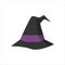 witch hat icon. flat icon vector illustration for halloween themes, hats and more