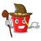 Witch picture beach bucket on shovel cartoon