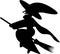 Witch Silhouette Clipart