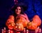 Witch woman with Jack O\'Lantern