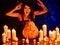 Witch woman with Jack O\'Lantern