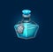 Witchcraft glass potion bottle with freeze spell