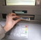 Withdrawal of money in European banknotes from ATM