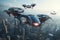 Witness a squadron of futuristic electric VTOL