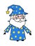 Wizard Expressionless Face Cartoon