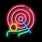 Wizard Human Talent neon glow icon illustration