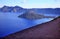 Wizard Island Blue Crater Lake Black Rim Oregon