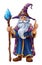 Wizard Merlin Cartoon Beard Magician Man Character