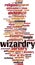 Wizardry word cloud