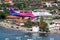 Wizzair Airbus A321neo airplane at Skiathos Airport in Greece