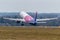 Wizzair plane takes off from Luton Airport