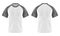 Wjote t-shirts with gray or grey sleeve and u-neck