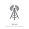 wlan icon. Trendy wlan logo concept on white background from Int