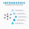 Wlan, Internet, Social, Group Solid Icon Infographics 5 Steps Presentation Background