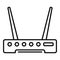 Wlan modem icon outline vector. Wifi internet