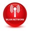 Wlan network glassy red round button