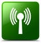 Wlan network icon green square button