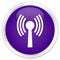 Wlan network icon premium purple round button