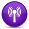 Wlan network icon special purple round button