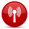 Wlan network icon special red round button