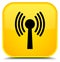 Wlan network icon special yellow square button