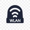 wlan transparent icon. wlan symbol design from Networking collection.