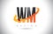 WM W M Letter Logo with Fire Flames Design and Orange Swoosh.