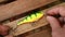 Wobbler artificial bait in the shape of a fish