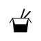 Wok box icon element of fast food icon for mobile concept and web apps. Thin line wok box icon can be used for web and mobile.